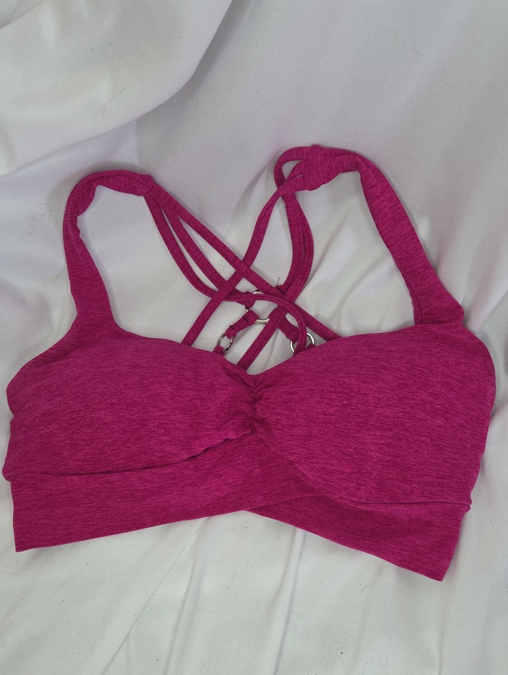 Bombshell Sportswear Angel Bra Ultra Pink Small